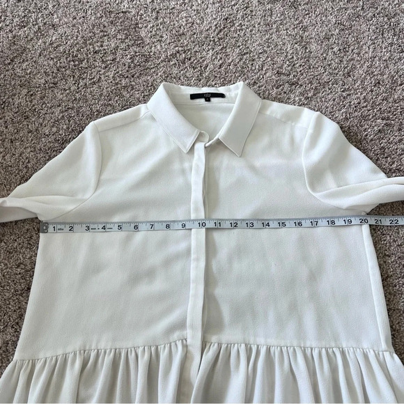 Tibi Savanna Crepe Long Sleeve Peplum Top - Picture 13 of 14